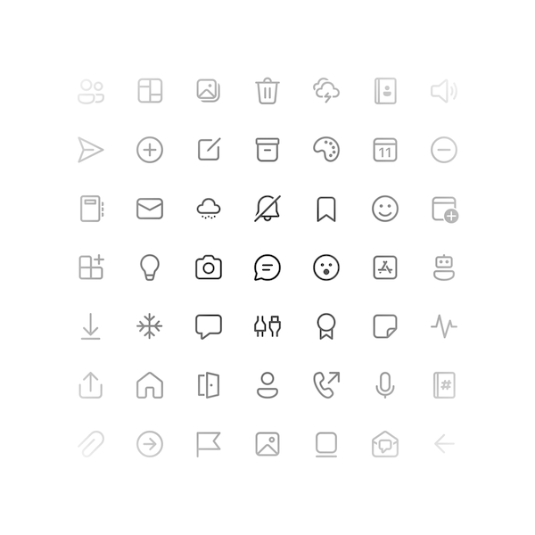 fluent design icons