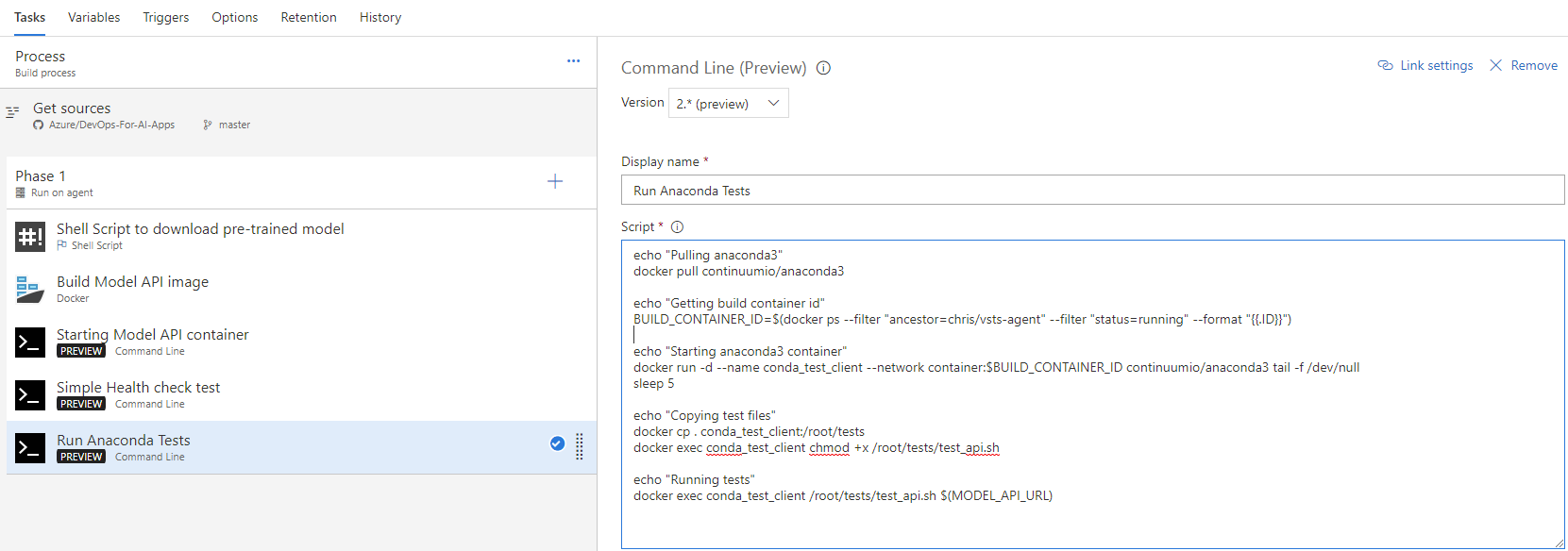 VSTS Anaconda test