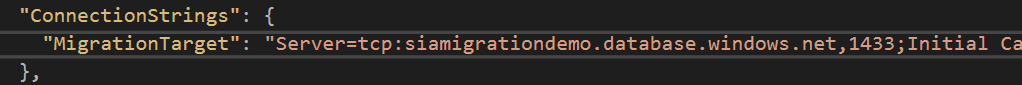 Example of MigrationTarget config