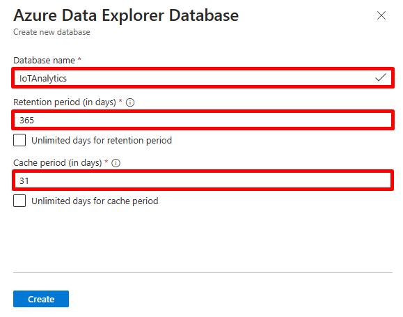 Database Creation