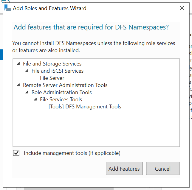 Setup DFS step 5