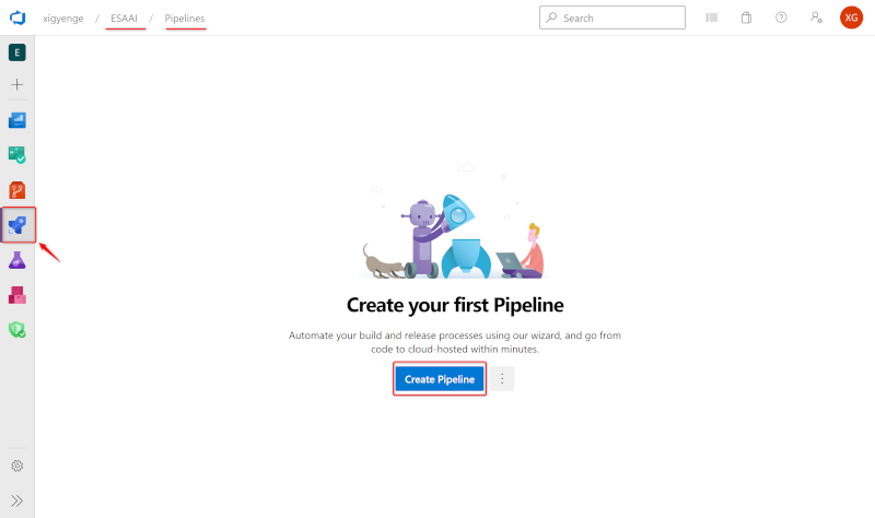 Create Pipeline in DevOps