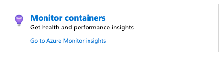 Azure Monitor For Containers