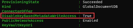disableKeyBasedMetadataWriteAccess Azure PowerShell
