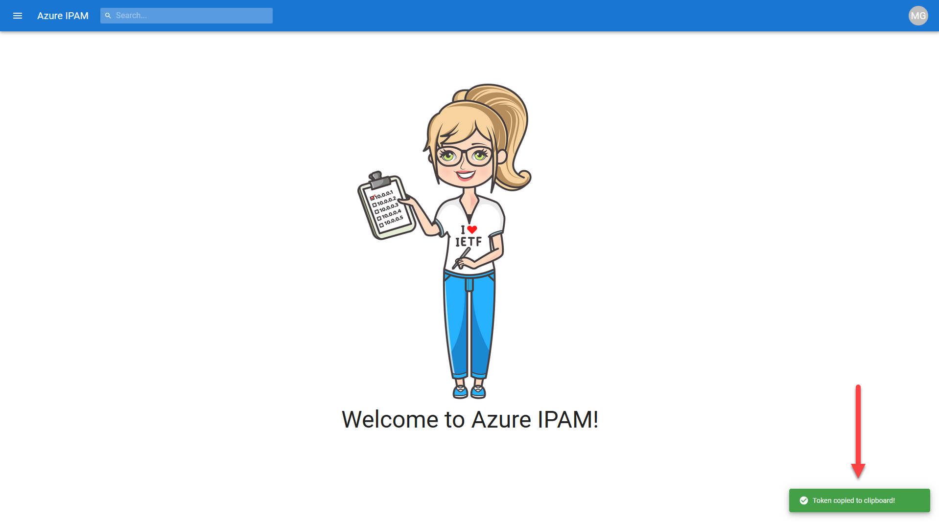 IPAM Azure AD Token Clipboard