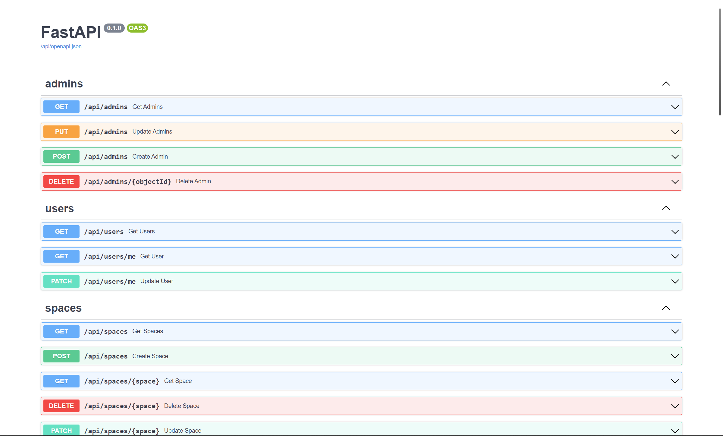 IPAM openapi specification