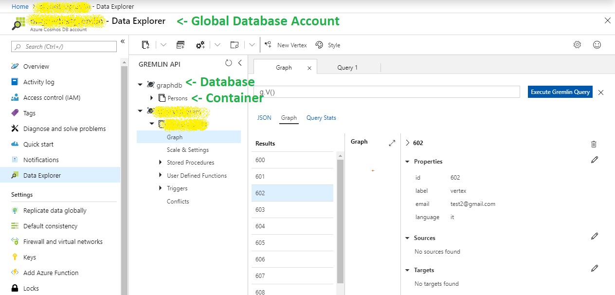 Cosmos DB Graph Connector Configuration