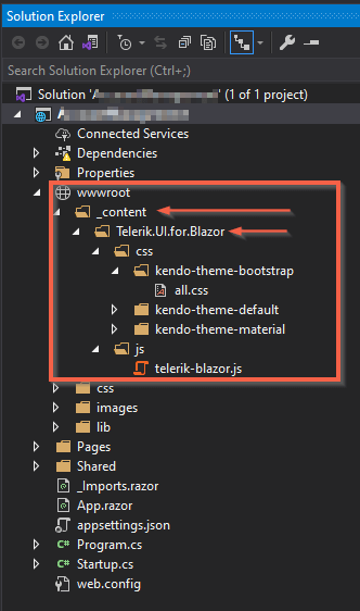 Screenshot of duplicate _content folder in the project that should not be there