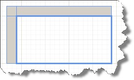 The Raw List template after being added to the Report in design time in the Report Designer