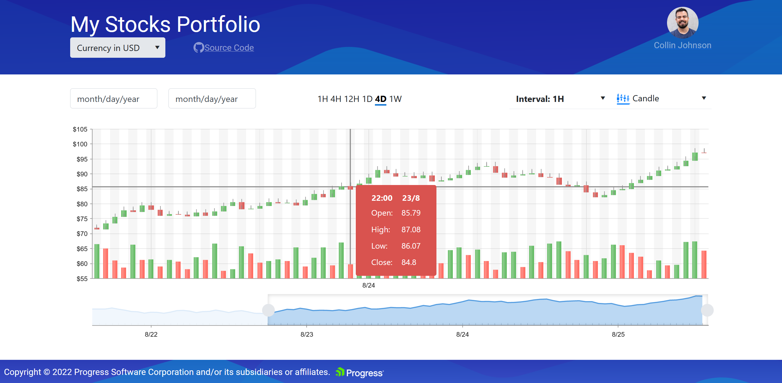 Stock portfolio sample