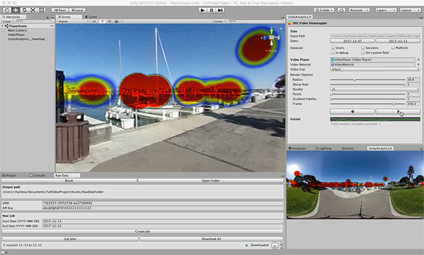 Unity Editor Video Heatmaps