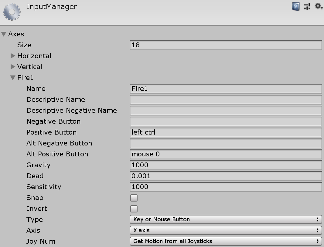 Fire1 Action in Old Input Manager