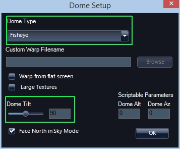 setup full dome