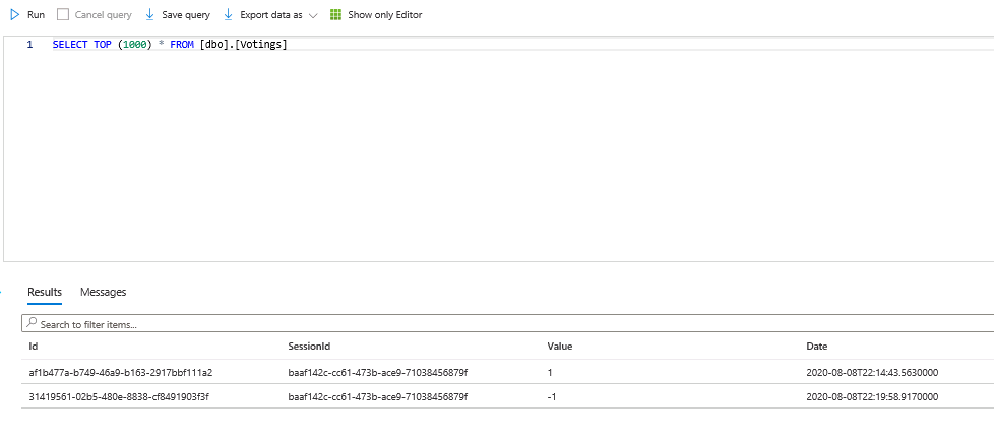 Query Window