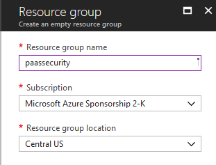 The Resource Group blade displays.