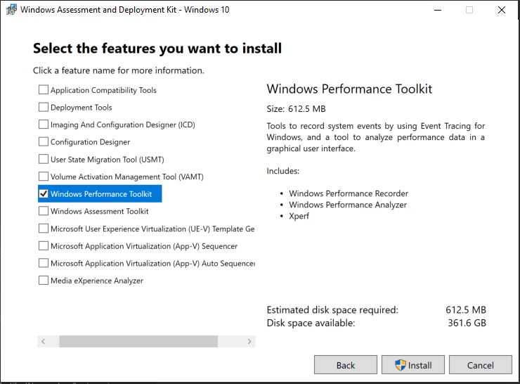 Windows Performance Toolkit