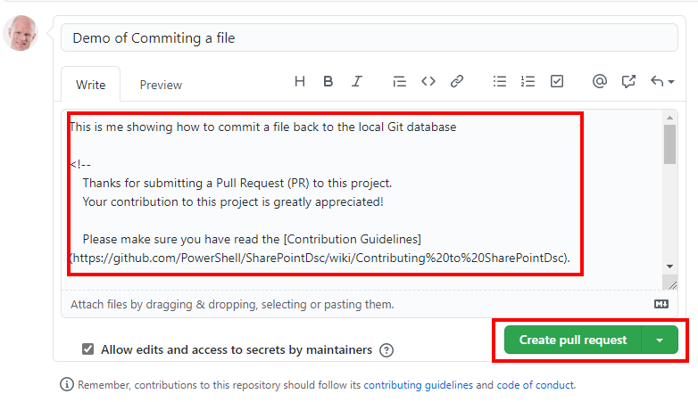 Create Pull Request