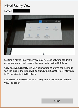 Mixed Reality View