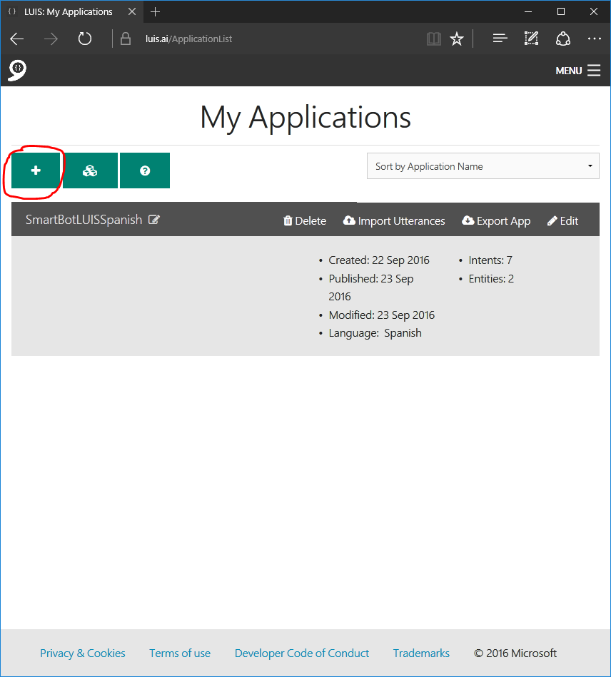 LUIS Applications