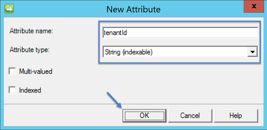 Create New Attribute Wizard