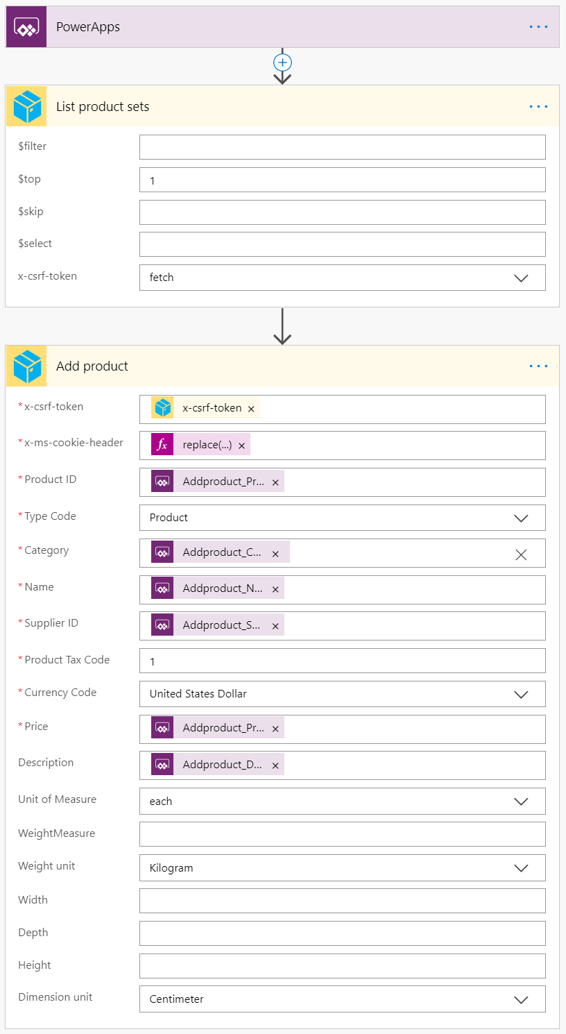 Add product flow