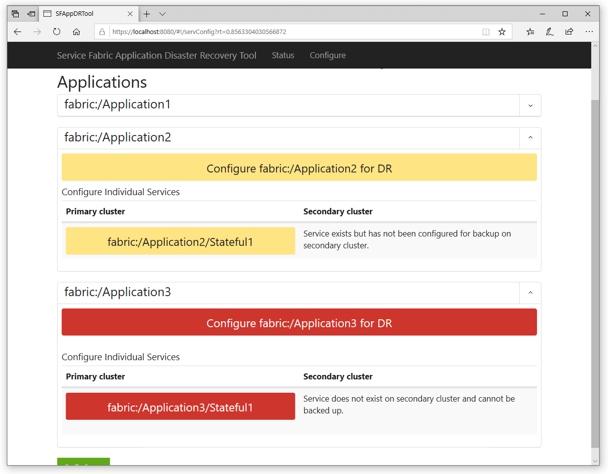 Configure Service Fabric Applications for Disaster Recovery