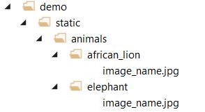 sample images directory structure