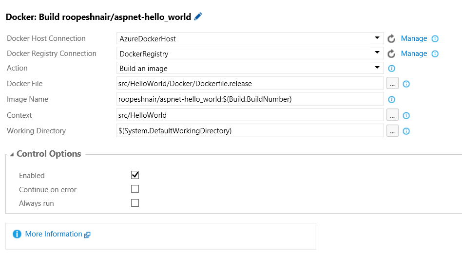 New Docker Host Connection