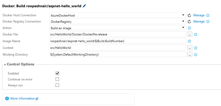 New Docker Host Connection