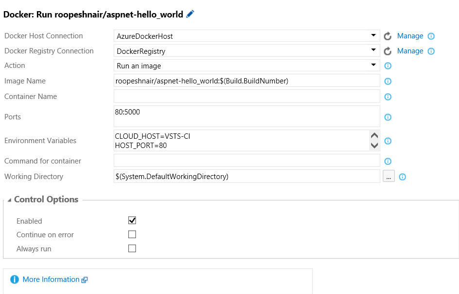 New Docker Host Connection