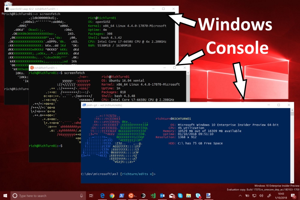 All consoles are Windows Console!