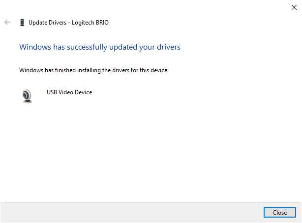 Update Drivers - Windows has successfully updated your drivers