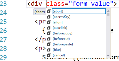 Template completions in ngml