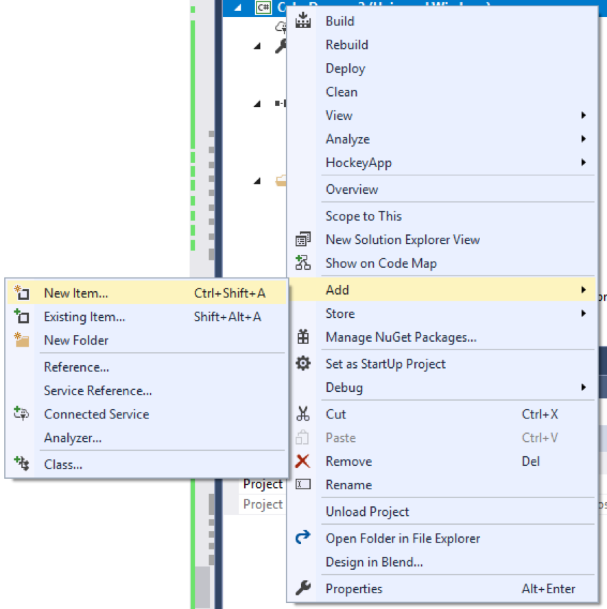 creating resource dictionary Visual Studio