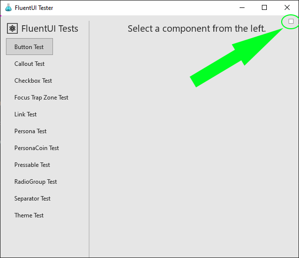 ReactTest image debug menu location