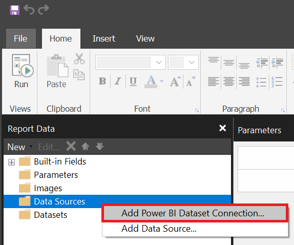 Power BI Dataset Connection