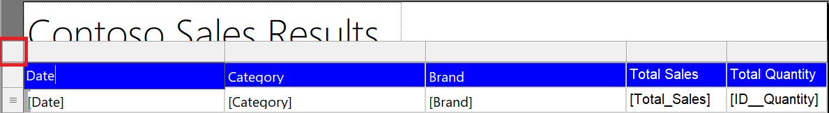 Table Selector