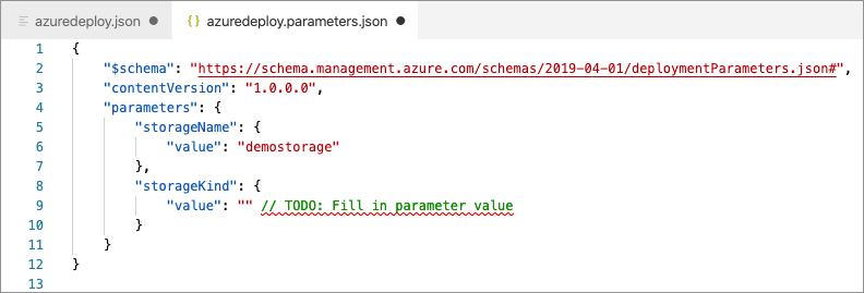 Image showing new parameter file