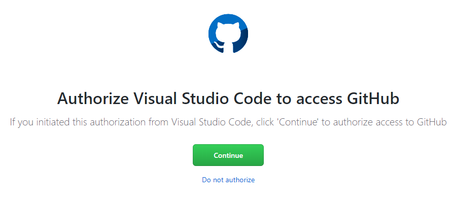 Authorize Access to through GitHub