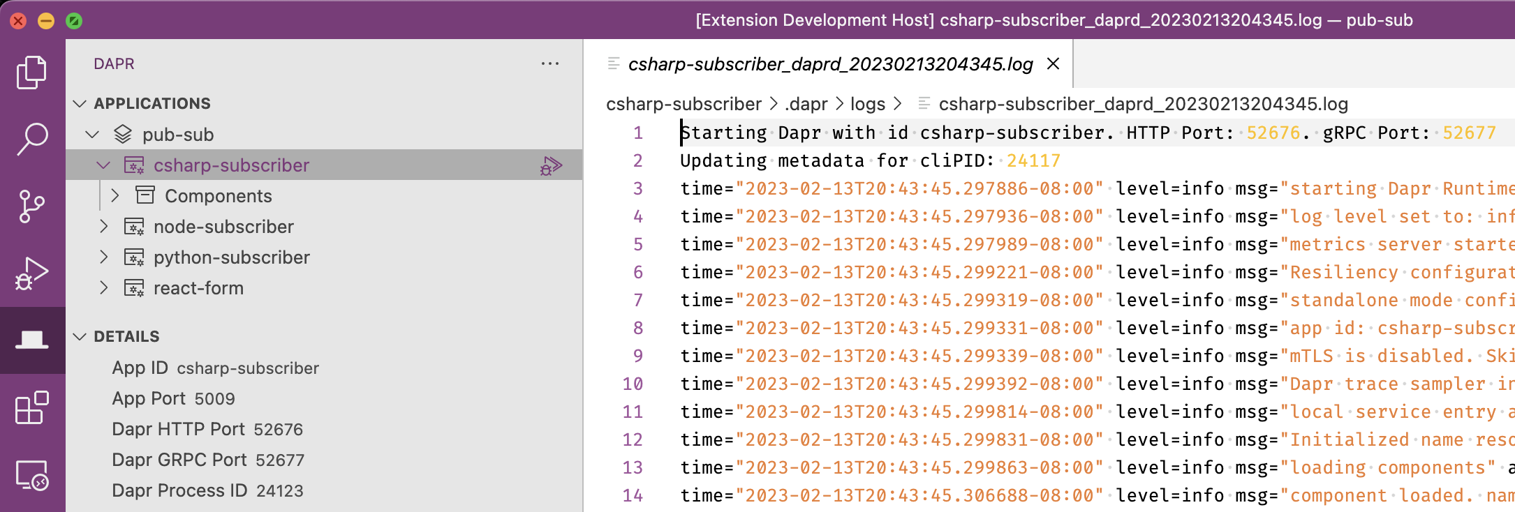 View Logs