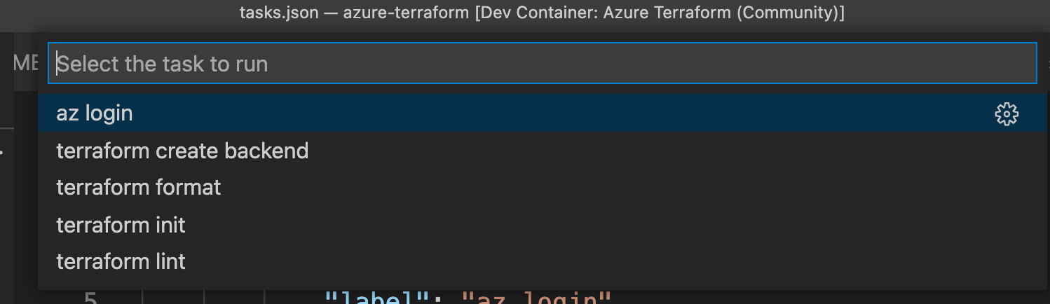 Run Terraform Tasks