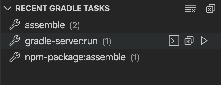 Recent Tasks