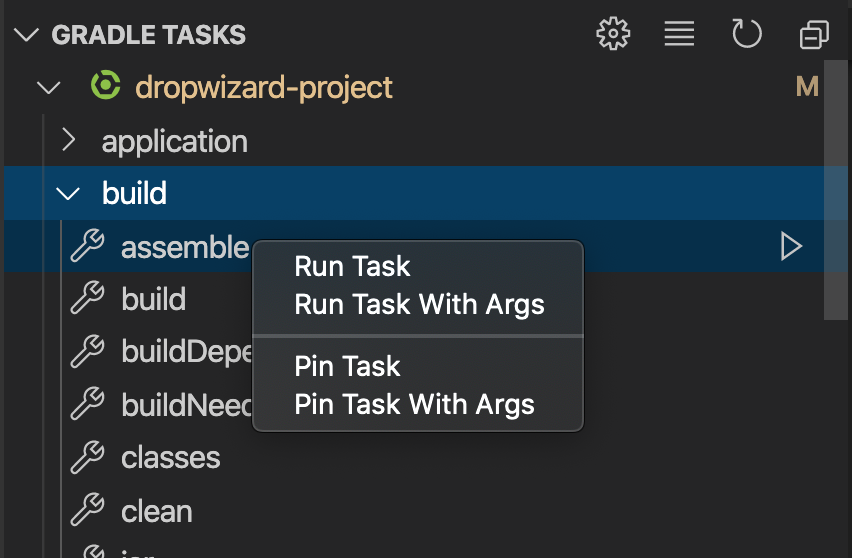 Pin a Gradle Task