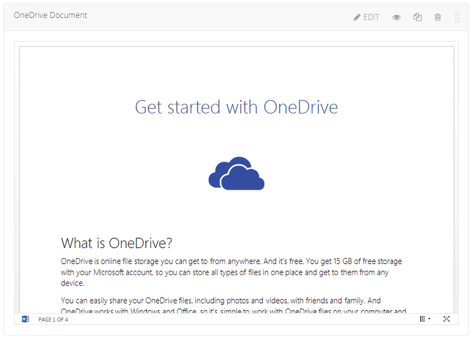 Studio Initial OneDrive XBlock Insertion