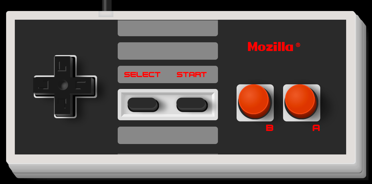 screenshot of NES-inspired gamepad