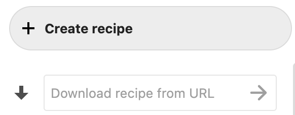 Recipe-import field