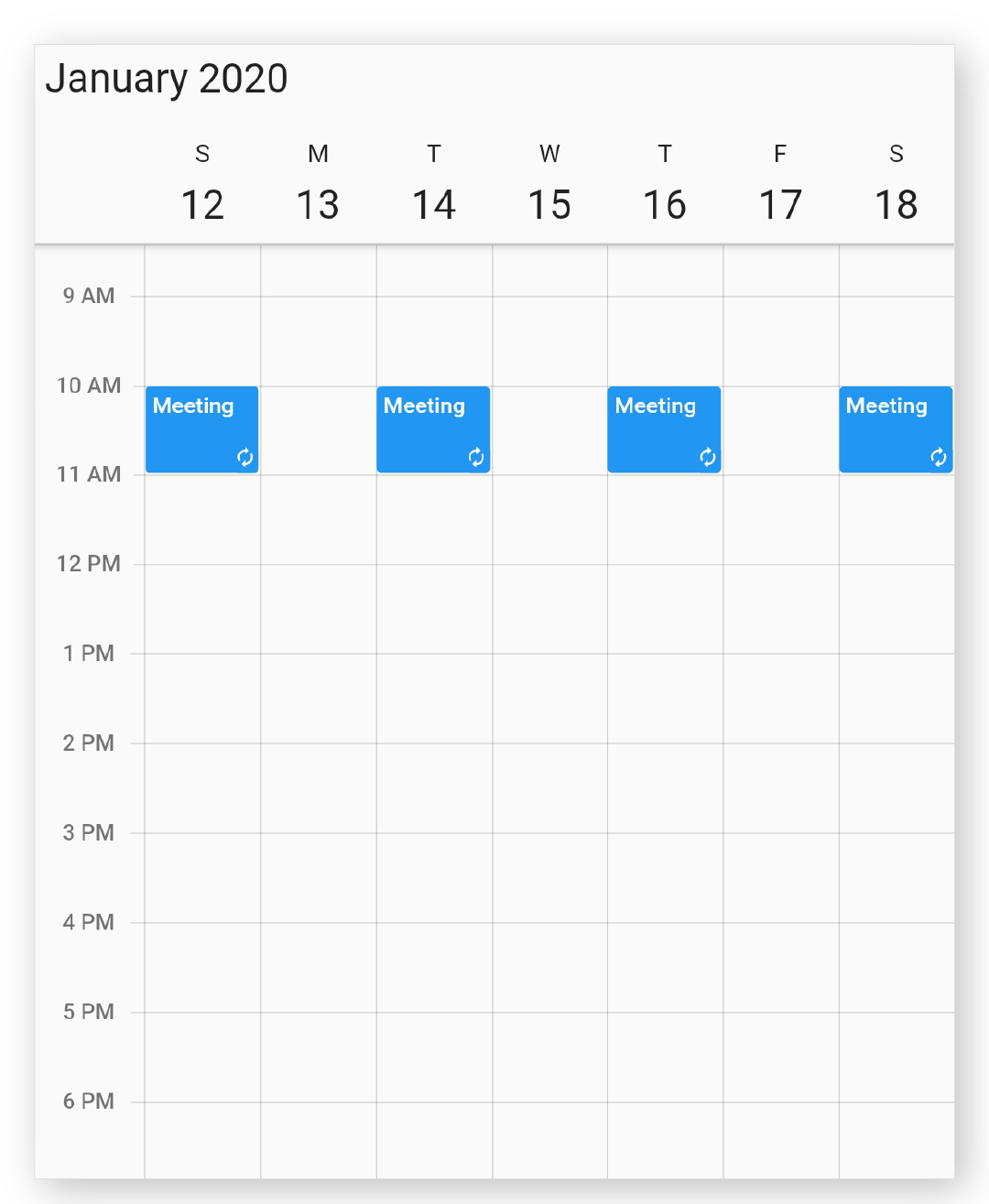 Adding recurrence appointment