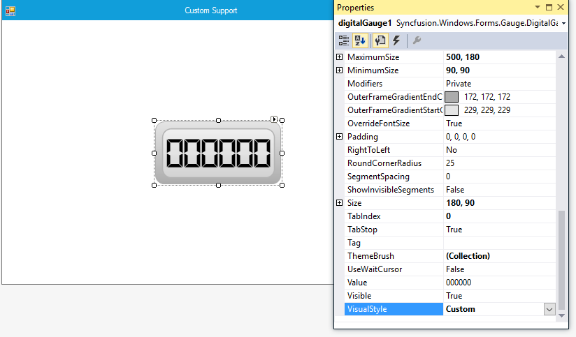 Customized Digital Gauge with smart tag