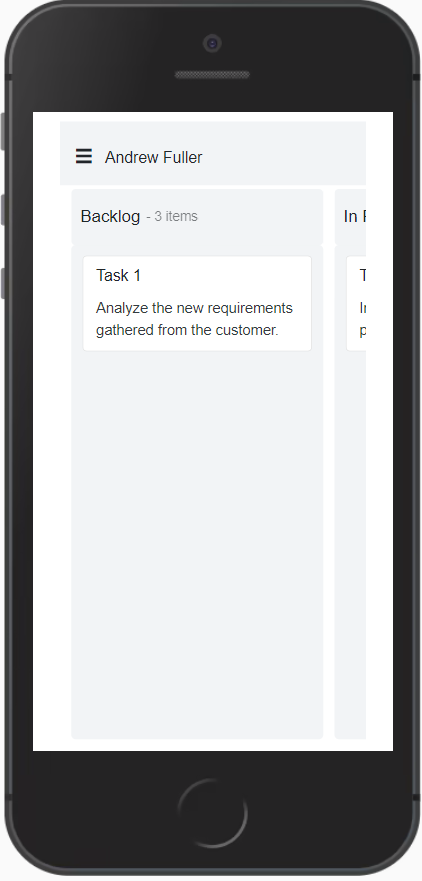 Blazor Kanban with Swimlane Layout