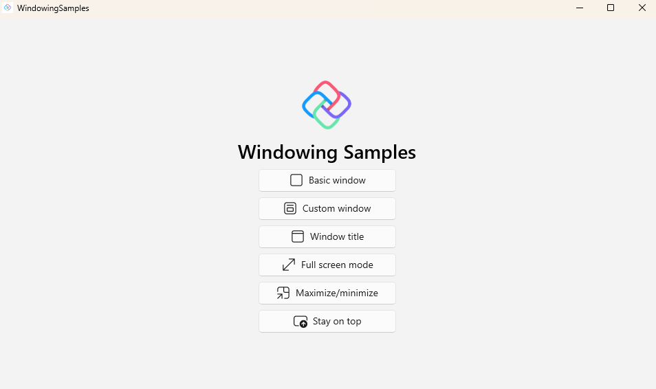 WindowingSamples menu